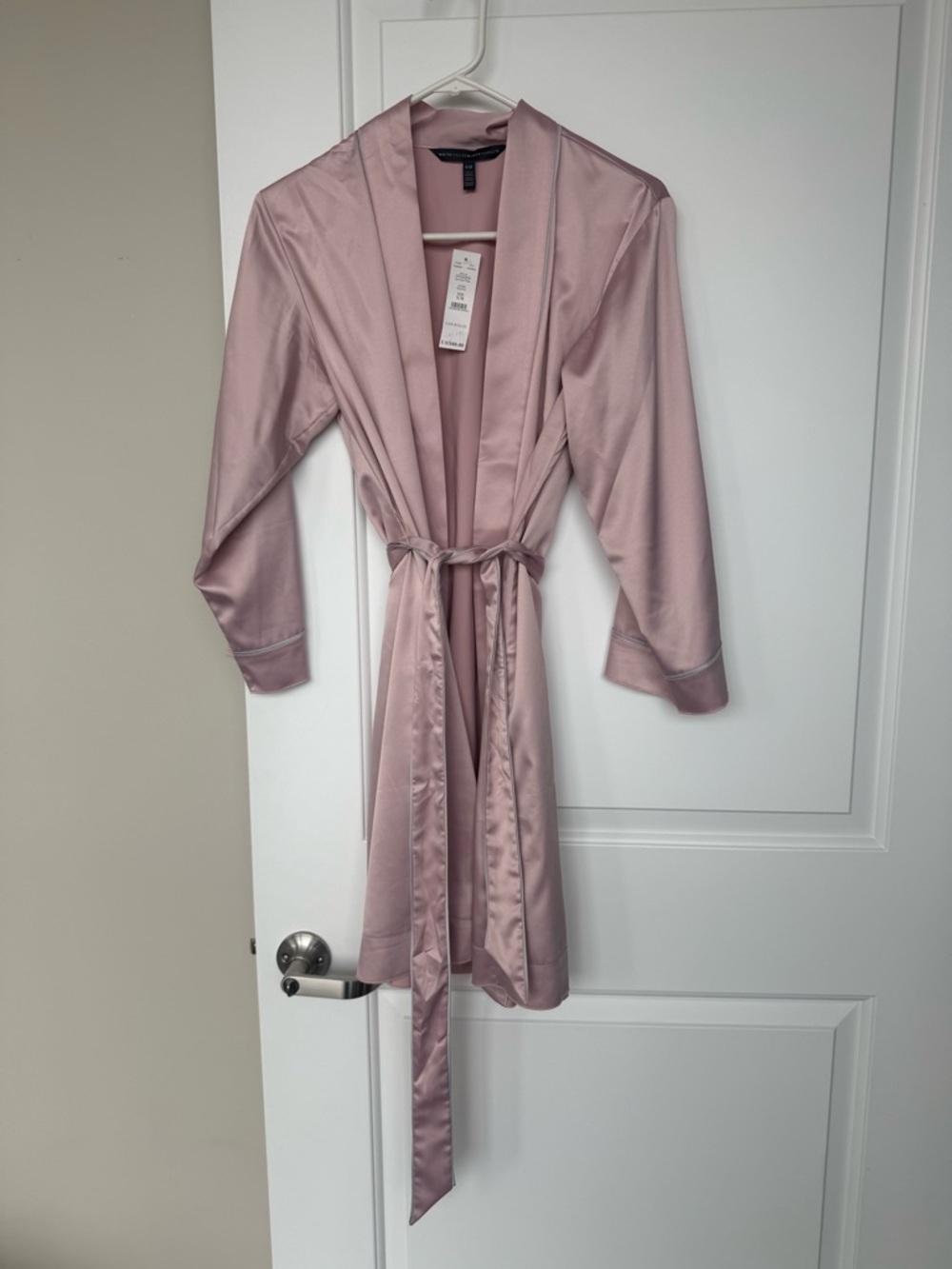 White House Black Market Satin Robe